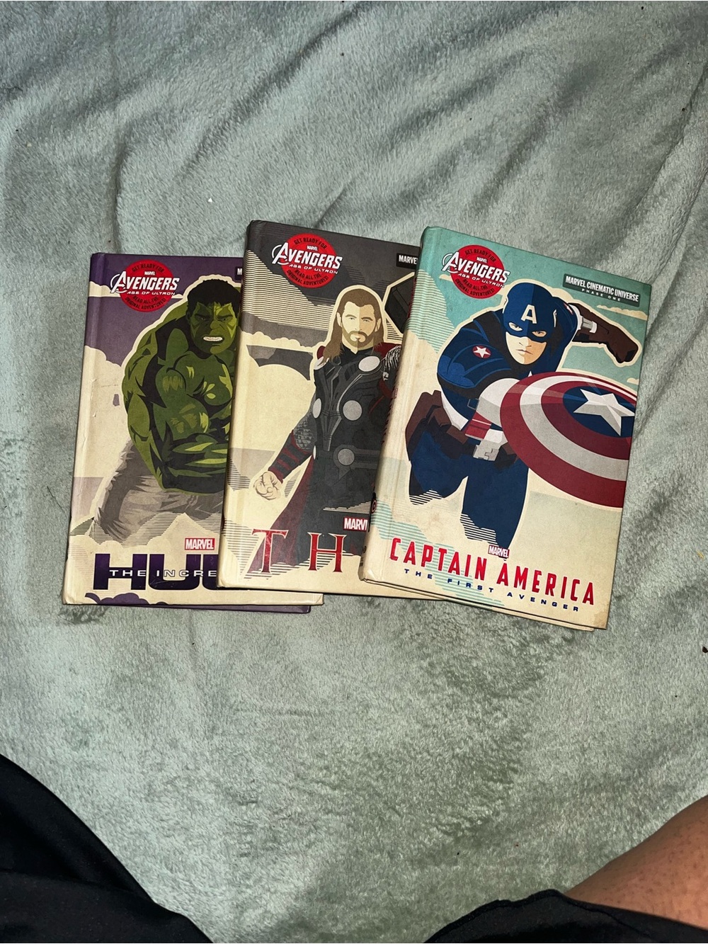 Marvel Kids Superhero 3 Book Bundle-Hulk, Thor, Captain America